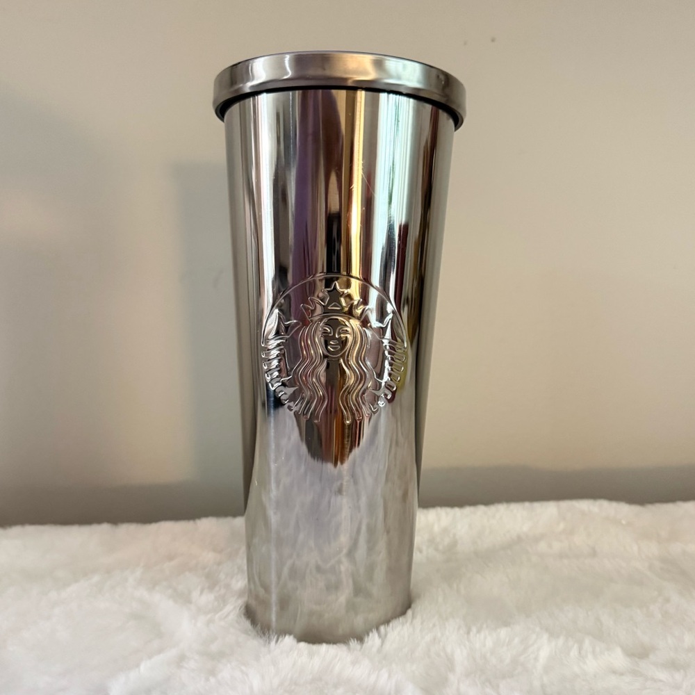 Starbucks Metallic Silver Tumbler